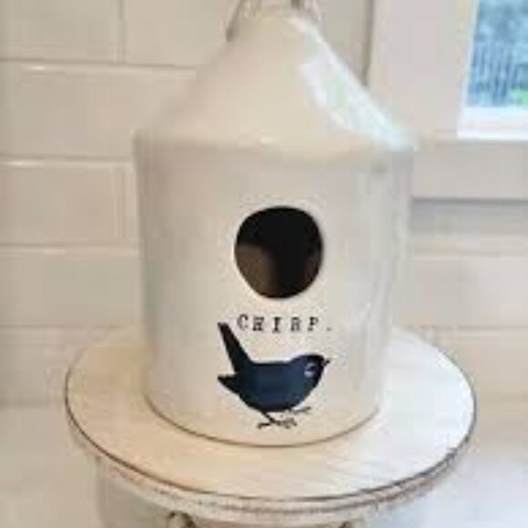 Rae Dunn ICON CHIRP Double Sided Birdhouse Artisan Collection Spring Nest - Picture 9 of 9